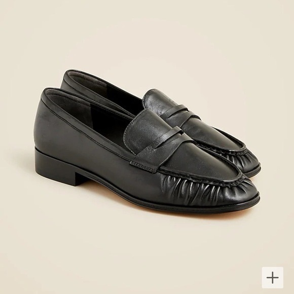 J Crew Maison ruched loafers in leather CC034 - Picture 3 of 5